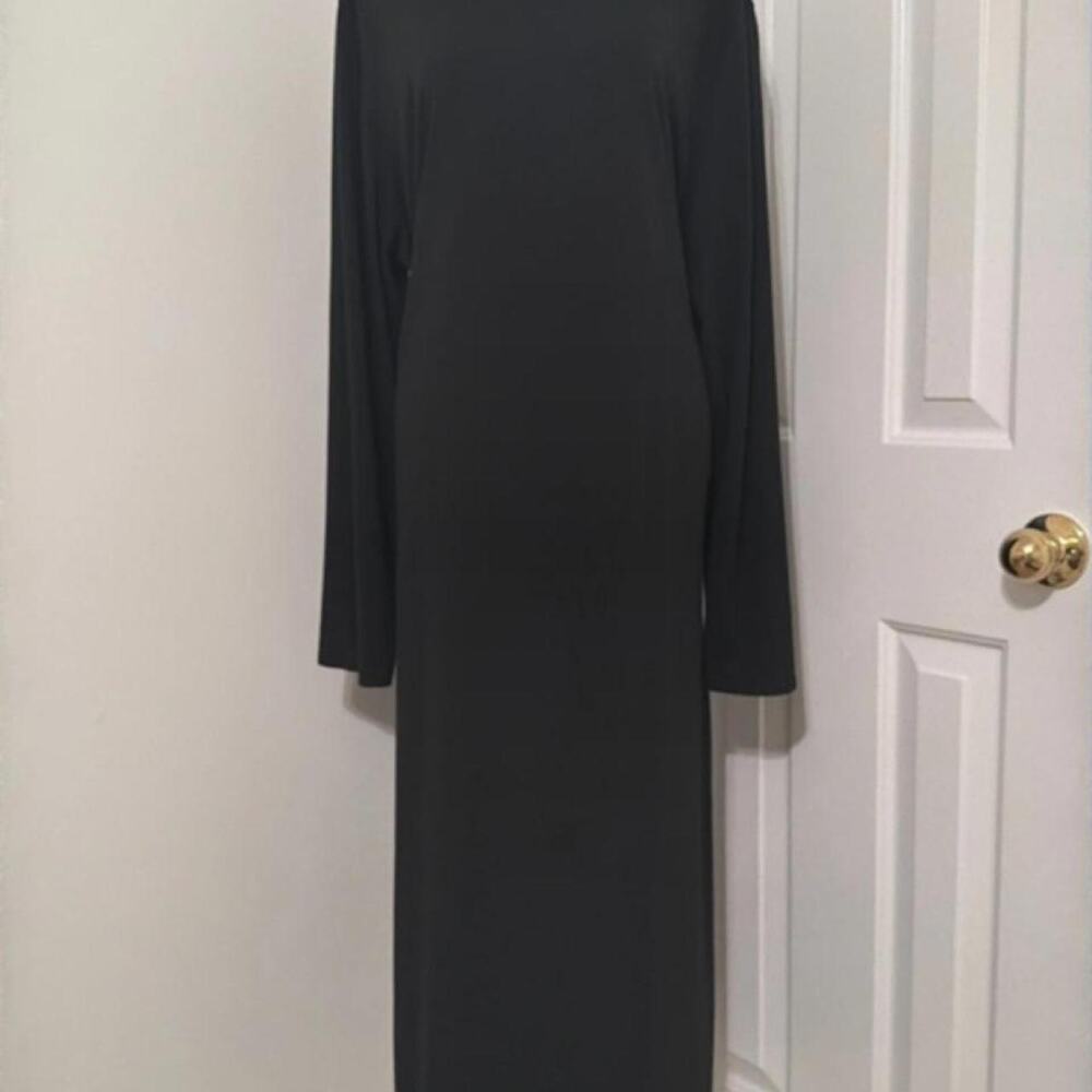 Long Sleeve Black Maxi Dress